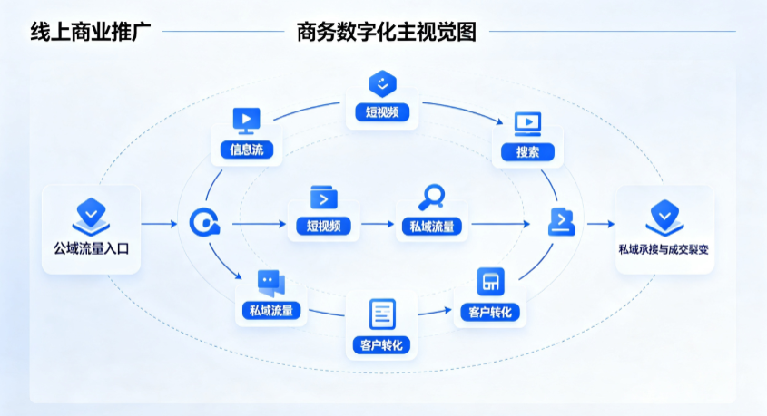 城区线上商业推广怎么做？全域流量闭环搭建与低成本转化实战指南